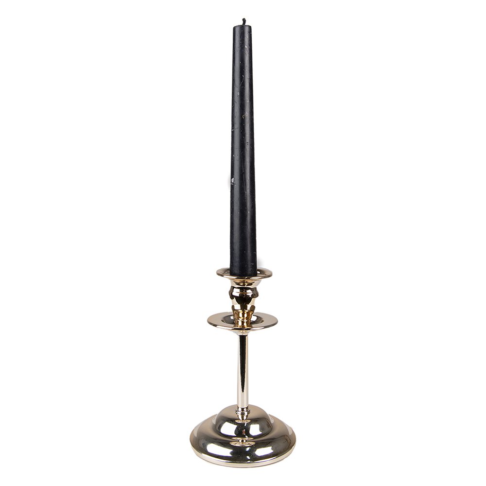 Candlestick 15 cm Gold-colored iron Candle holder