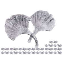 Decoratieve bladschaal ginkgo blad aluminium goud zilver