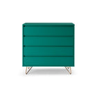 Ladekast 90x40x90 cm groen metaal hout