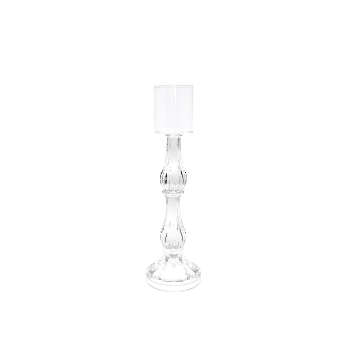 Semi-transparent candle holder model H31cm