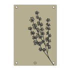 Tuinposter bloemen groen