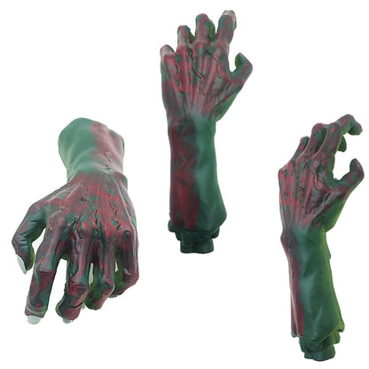 Zombiehand decoratie plastic 16.5 cm