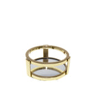 Spiegelfles goud metaal 13,5x13,5x5 cm