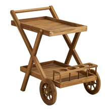 Pasaku Tea Trolley, teak, natural, 86x50x81 cm