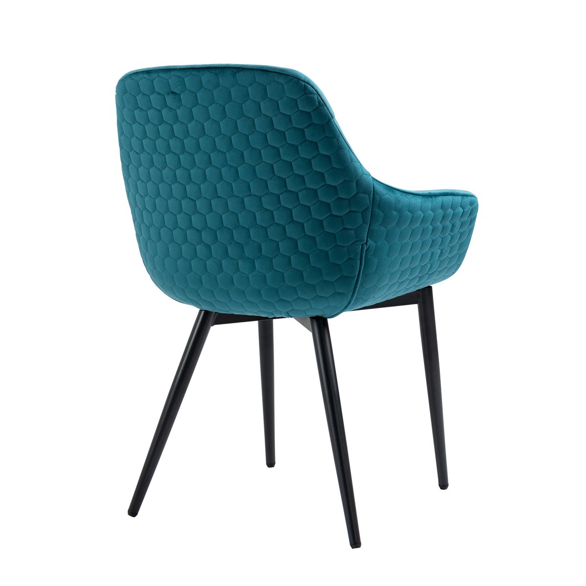 Fauteuil fluweel turquoise 63x61x81,5 cm