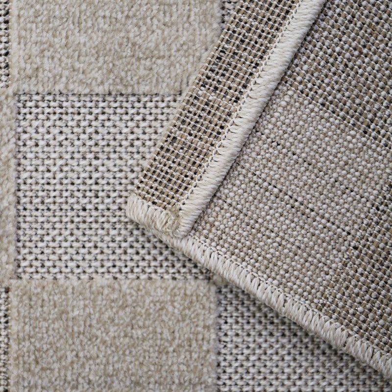 Vloerkleed 160x230 cm beige dambord