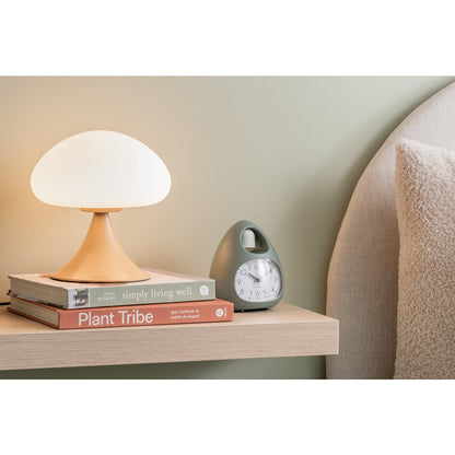 Paddestoel tafellamp 21 cm geel