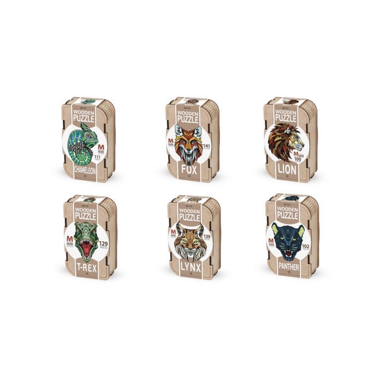 Houten legpuzzel vos 40x28 cm berkenmultiplex
