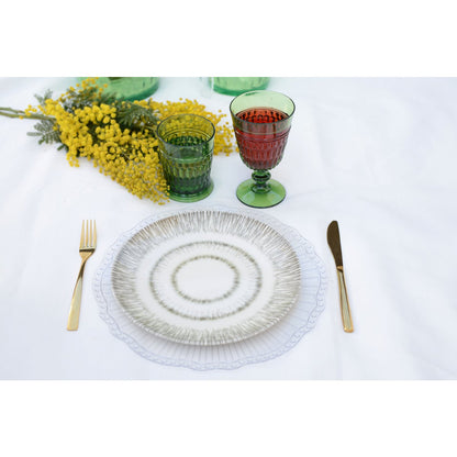 Bord plat 27 cm kaki porselein