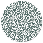 Muurcirkel leopard green Ø12 cm
