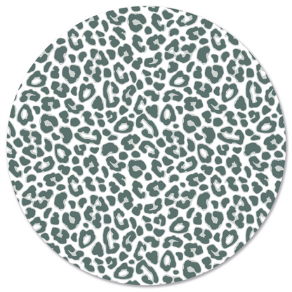 Muurcirkel leopard green Ø12 cm