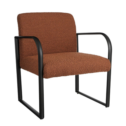 Symon Fauteuil Terra Bouclé Zitting Metalen Frame Comfort