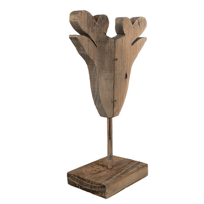 Houten rendier decoratie 16x8x25 cm bruin