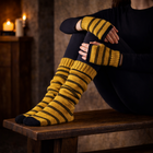 Breiset wanten en kousen Harry Potter Huffelpuf