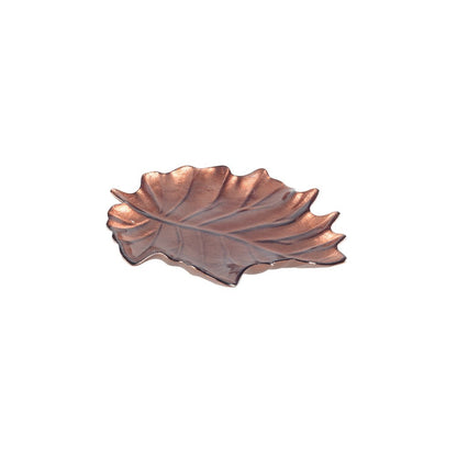 Bladkop 21x22x3 cm bruin glas