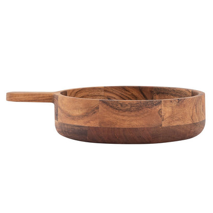 Wooden pan decoration pan wood 32x25 cm bowl acacia fixed