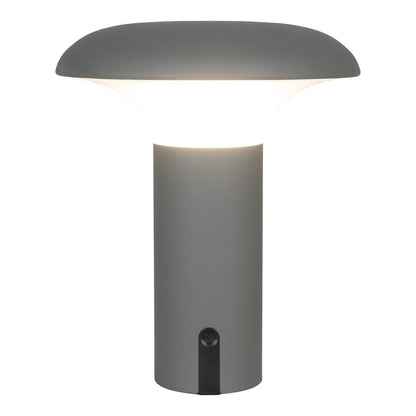 Led lamp oplaadbaar grijs 17x17x21 cm
