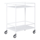 Barwagen wit staal 68x40x79 cm