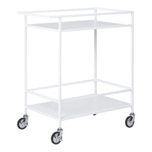 Vita Bar Cart White Steel With Storage 68x40x79 Cm