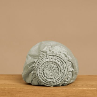 Kids - TENCEL™ Fitted Sheet Sateen Grey Green