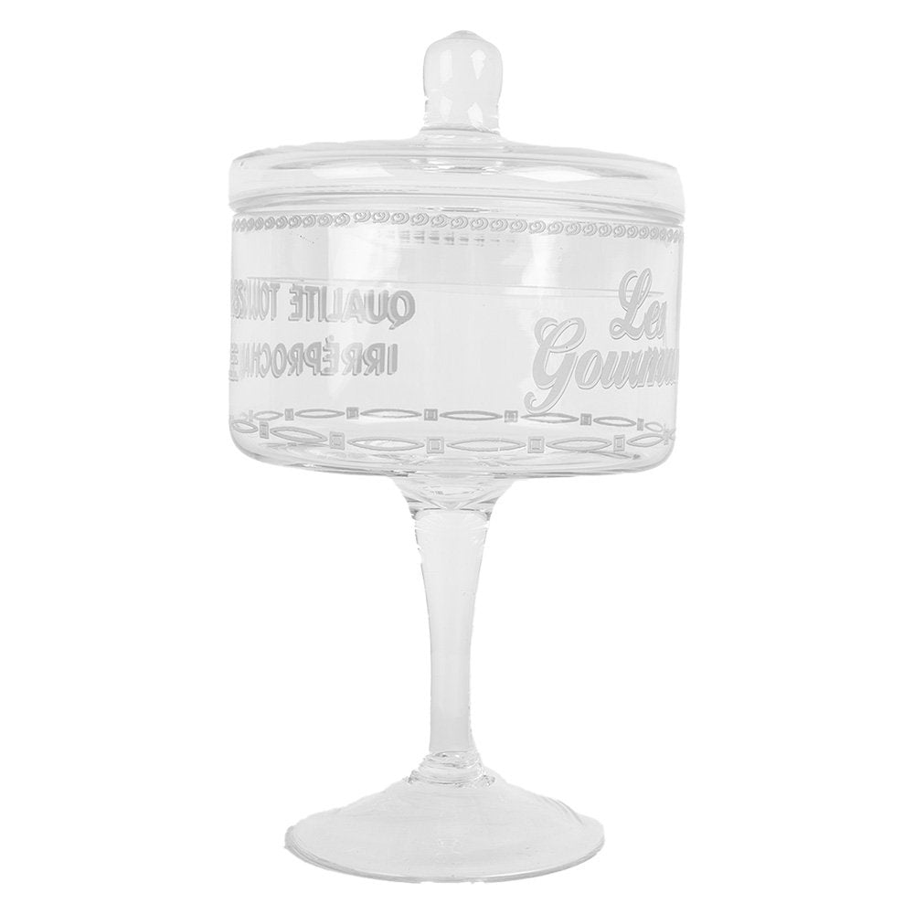 Voorraadpot glas Ø 13x24 cm transparant