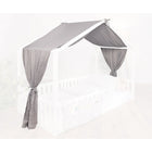 Tissi® canopy mosquito net for house beds 90x200 cm grey