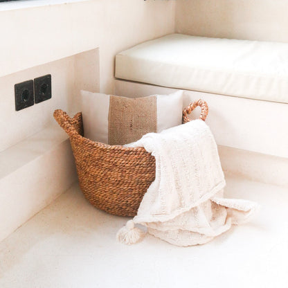 Wasmand waterhyacint beige (3 maten)
