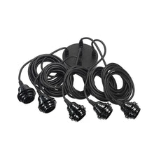 Fitting Lamps Ceiling Black With Five Sockets Atmosphere