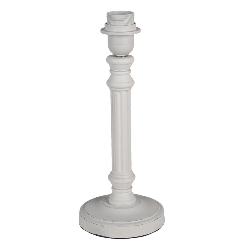 Lampenvoet 13x32 cm wit hout