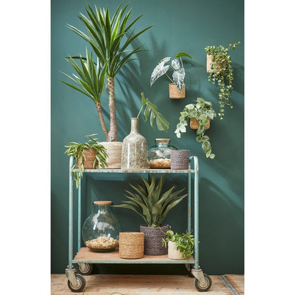 Plantenmand set jute crème 3 stuks Ø12-16 cm