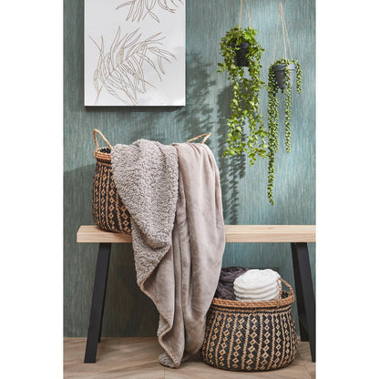 Plaid 200x150 cm beige polyester