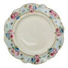 Dinner Plate Ø 28 cm Blue White Ceramic Flowers Dinner Plate