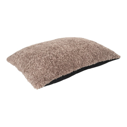 Tavira Kussen - Polyester, Katoen, Bruin Bouclé - 45x60 cm
