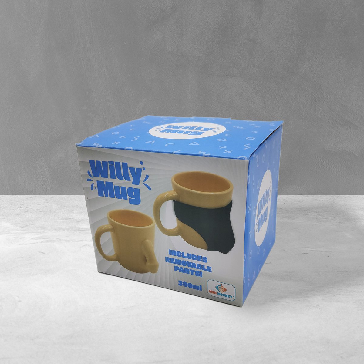 penisbeker 300ml keramiek met onderbroek