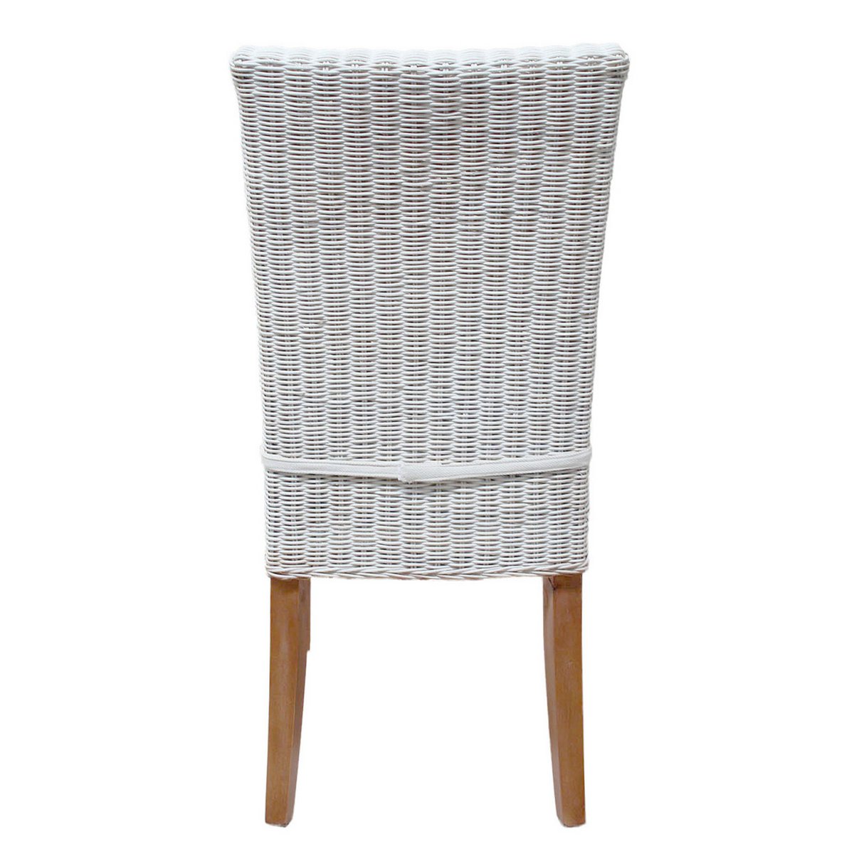 Eetkamerstoelen 6 Stuks Rattan Stoelen Cardine Wit