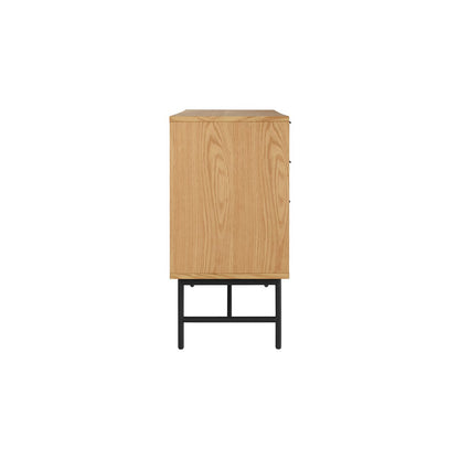 Chest of drawers wide 120 cm real oak veneer