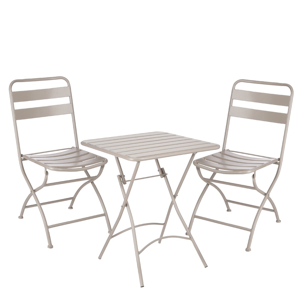 Bistroset metaal bruin 3-delig