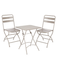 Bistroset metaal bruin 3-delig