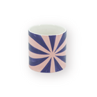 Bloempot 12,5x12,5x13 cm blauw roze dolomiet