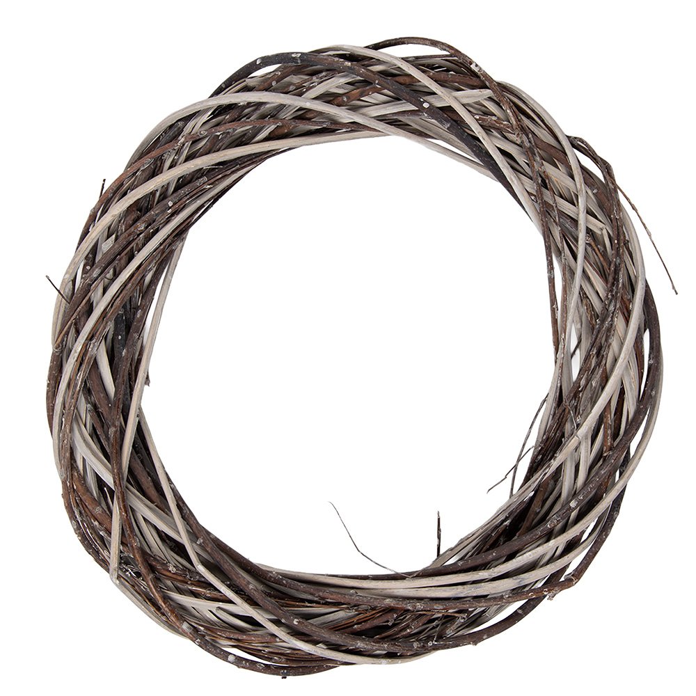 Decoratiekrans rotan 40x6 cm bruin