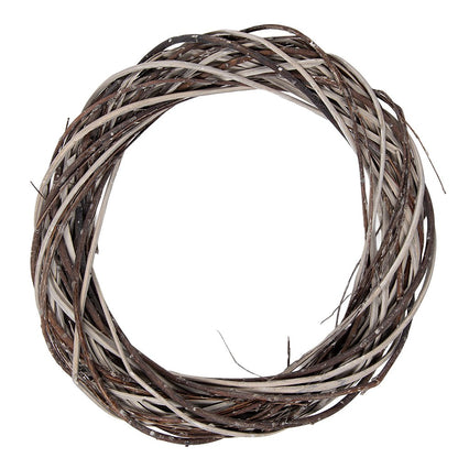 Decoratiekrans rotan 40x6 cm bruin