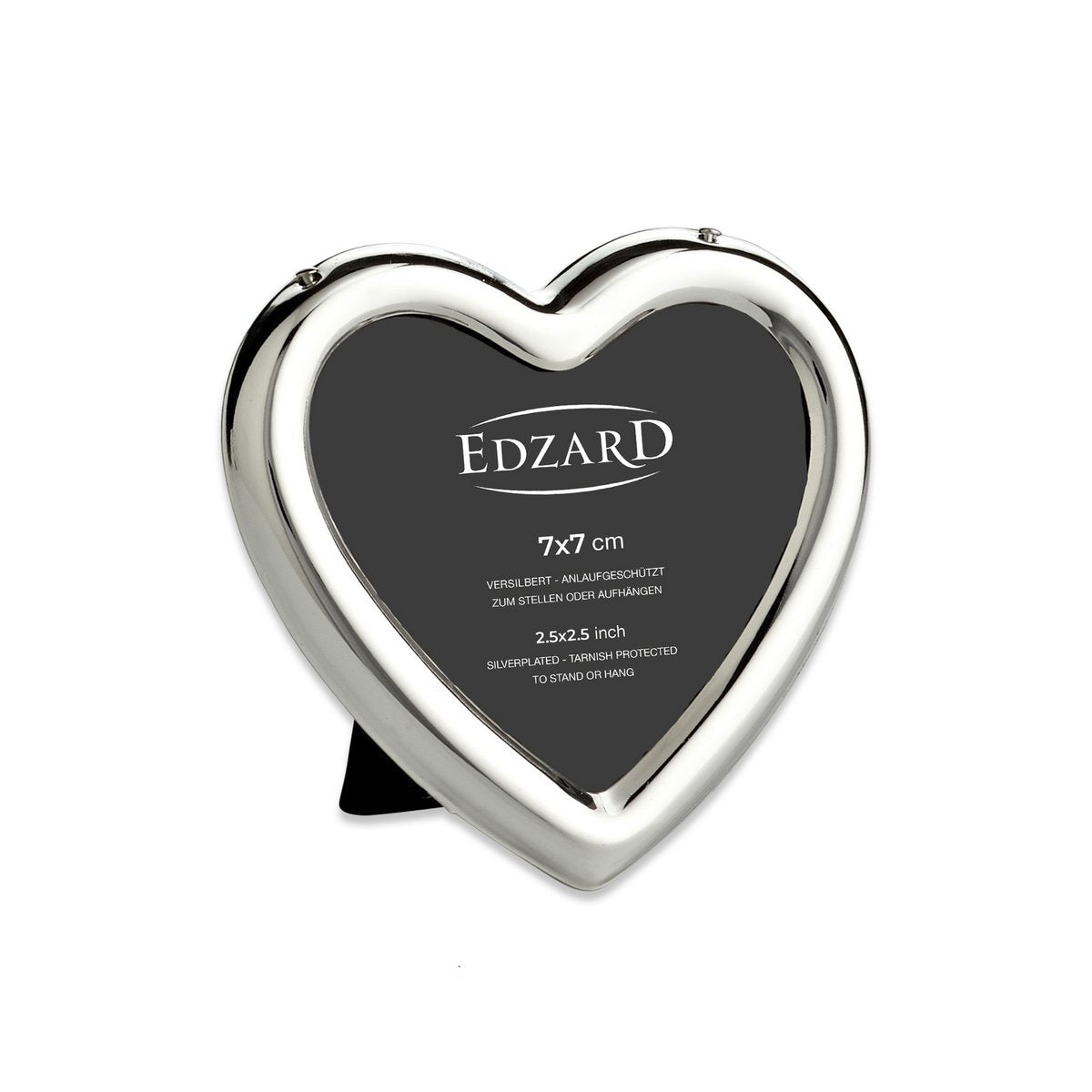 Fotolijst hart 7x7 cm verzilverd