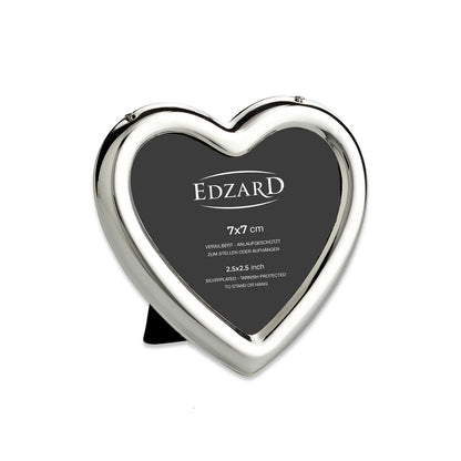 Fotolijst hart 7x7 cm verzilverd