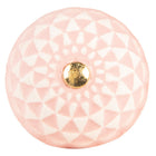 Door Knob Ø 4x3 cm Pink Ceramic