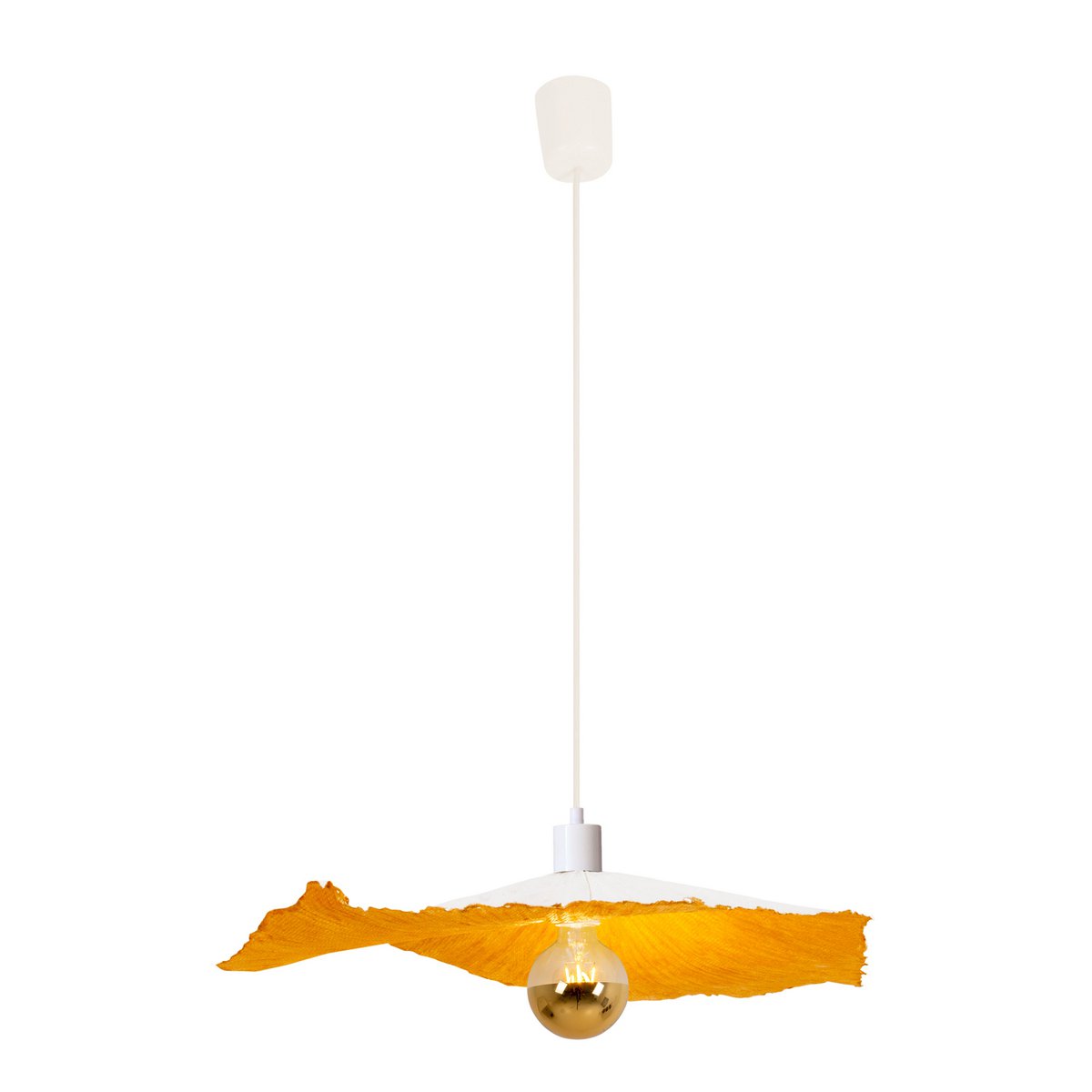 Papieren Hanglamp Gek Papier 56 cm Wit E27 Woonkamer