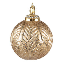 Christmas bauble Ø 7 cm Gold-coloured Glass Christmas decoration