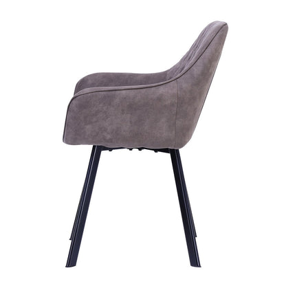 Fauteuils set 2 taupe microvezel