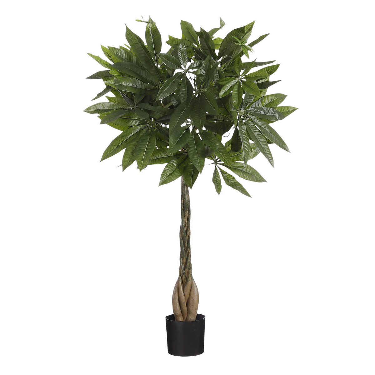 Kunstplant Pachira 80x60 cm echt houten stam