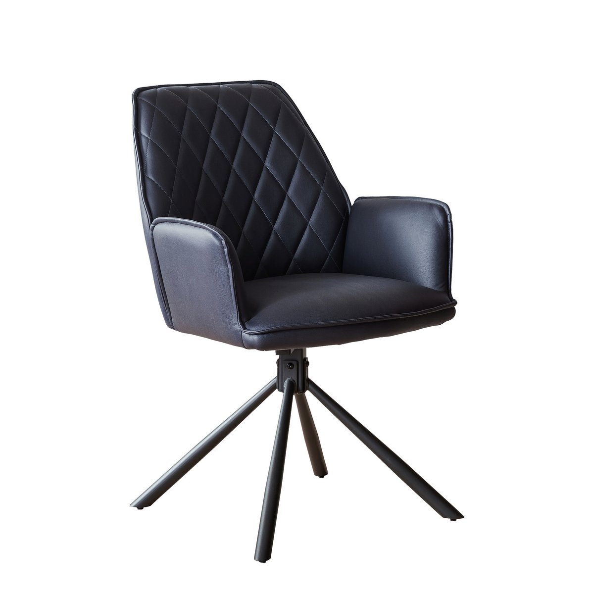 Eettafel 180x90 cm massief acaciahout met 4 microvezel stoelen