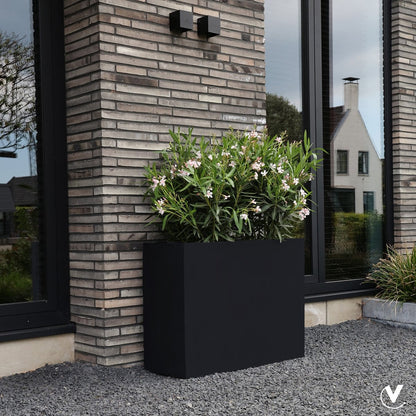 Plantenbak Indiana XL 95x38x72 cm zwart polyester